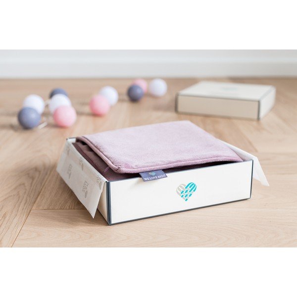 Różowa poszewka na poduszkę WeLoveBeds Dusty,40x60 cm-image-1