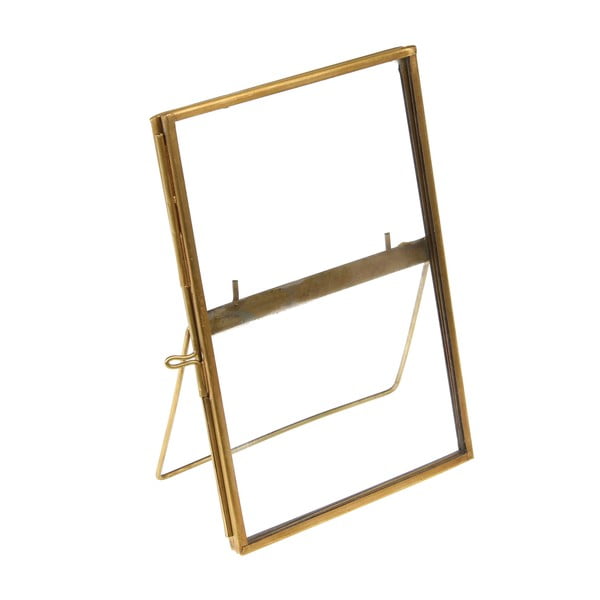Metalowa ramka stojąca w kolorze złota 10x15 cm – Rex London-image-3