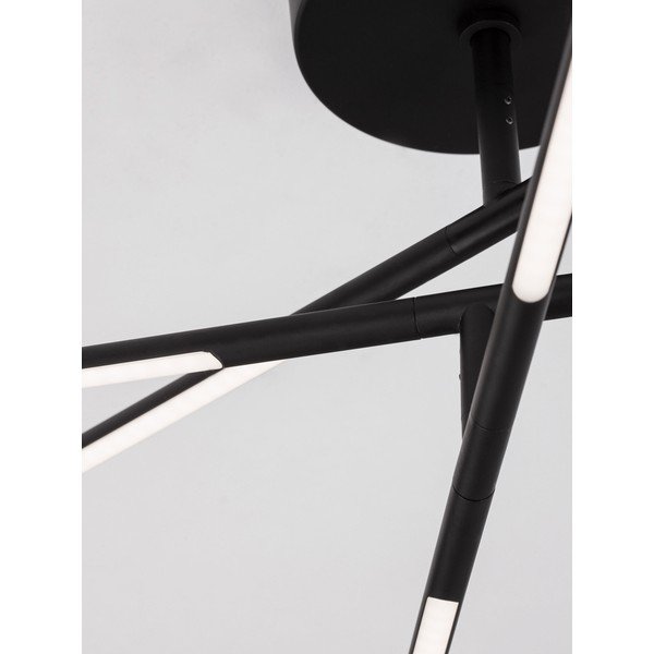 Czarna metalowa lampa sufitowa LED ze ściemniaczem z kloszem ze szkła akrylowego 77x84 cm Raccio – Nova Luce-image-2