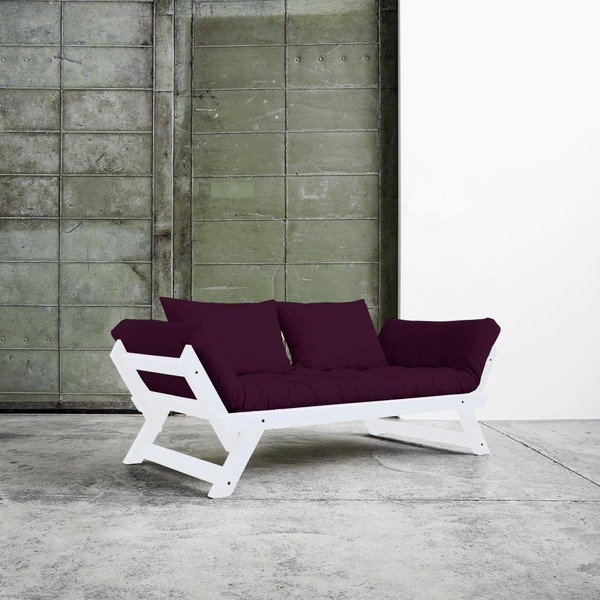 Sofa rozkładana Karup Bebop White/Purple Plum-image-3