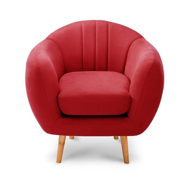 Czerwony fotel Scandi by Stella Cadente Maison