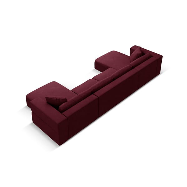 Bordowy narożnik (w kształcie litery U) Esther – Milo Casa-image-3