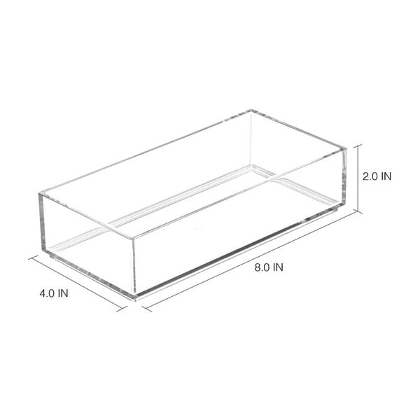 Przezroczysty organizer iDesign Clarity, 20x10 cm-image-1