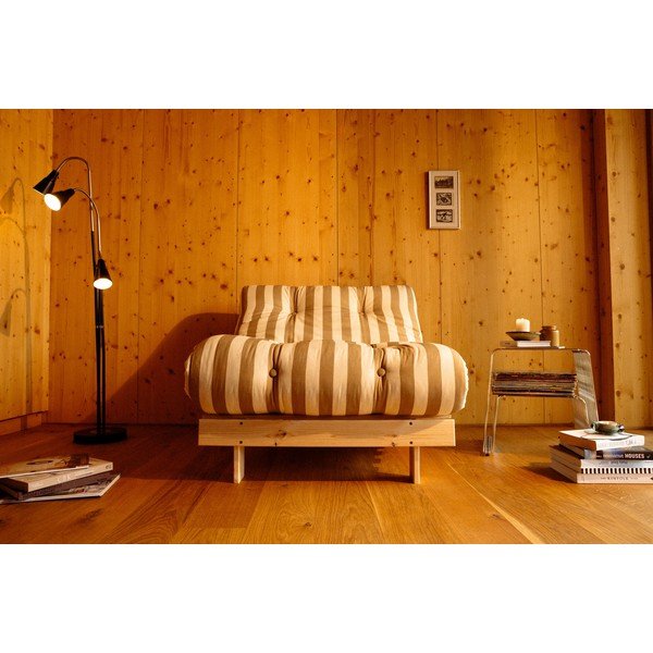 Beżowa/kremowa rozkładana sofa 140 cm Roots – Karup-image-3