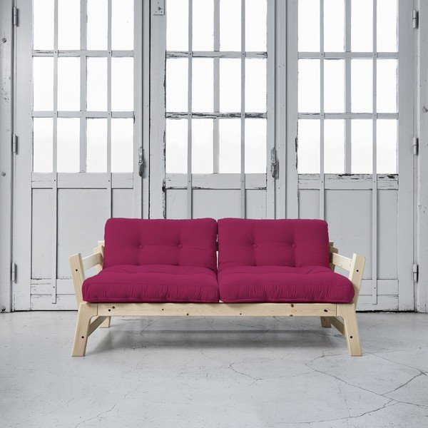 Sofa rozkładana Karup Step Natural/Pink-image-1