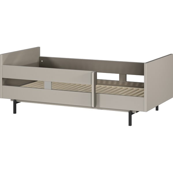 Szare łóżko dziecięce ze stelażem 70x140 cm Tomino – Germania-image-4