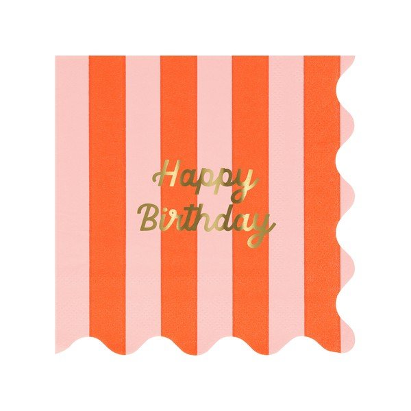 Papierowe serwetki zestaw 16 szt. Happy Birthday – Meri Meri-image-3