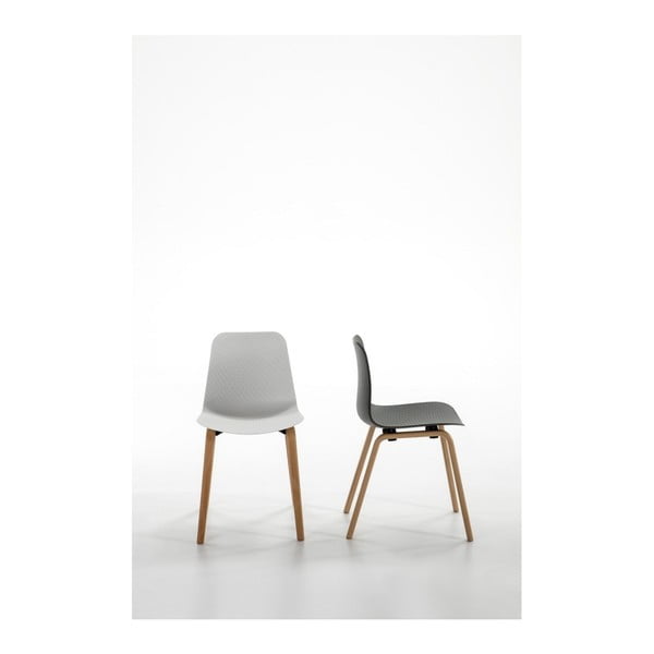 Zestaw 4 białych krzeseł do jadalni Marckeric Keira-image-4