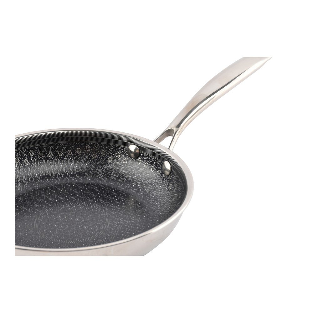 Patelnia z powłoką nieprzywierającą ze stali nierdzewnej ø 21,5 cm Fusion – BonBistro (zdjęcie 3)