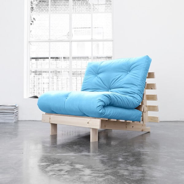 Fotel rozkładany Karup Roots Raw/Horizon Blue-image-4