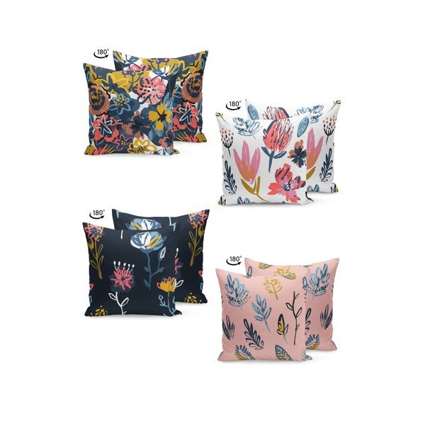 Zestaw 4 poszewek na poduszki Kate Louise Artwork, 45x45 cm-image-1