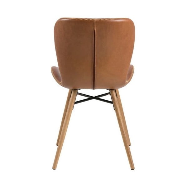 Brązowe krzesła zestaw 2 szt. Batilda – Actona-image-3