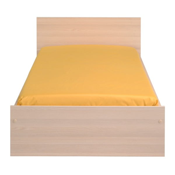 Łóżko 1-osobowe w kolorze akacji Parisot Austina, 90x190 cm