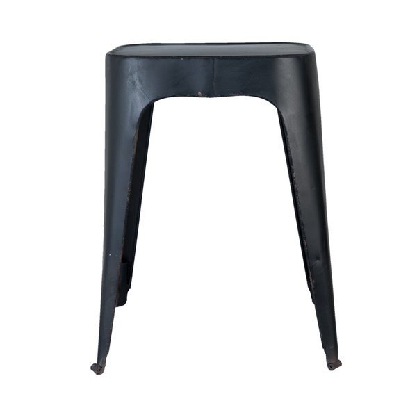 Czarny stołek Clayre & Eef Metal-image-1