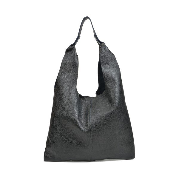 Czarna torebka skórzana Sofia Cardoni Hobo-image-3