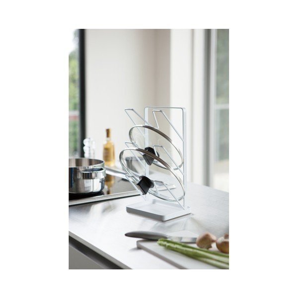 Biały stojak na pokrywki YAMAZAKI Tower-image-1