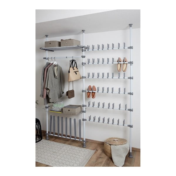 Zestaw 2 teleskopowych drążków na ubrania Wenko Herkules, dł. 75-120 cm-image-4