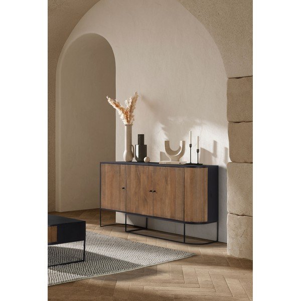 Komoda z litego drewna mango w naturalnym kolorze 165x90x40 cm Curve – MOME-image-1
