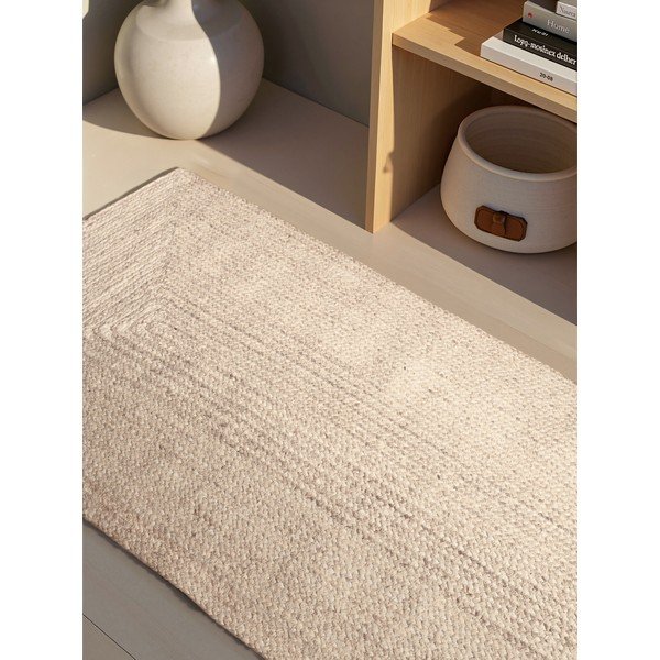 Kremowy chodnik z juty dwustronny/tkany ręcznie 80x200 cm Juno – Hanse Home-image-2