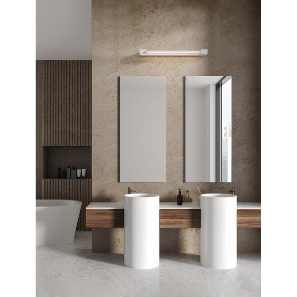 Aluminiowy kinkiet LED w matowym białym kolorze Arga – Nova Luce-image-1
