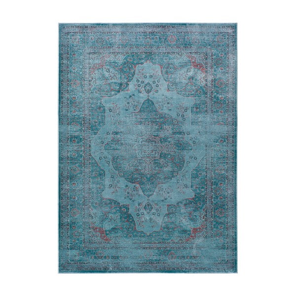 Niebieski dywan z wiskozy Universal Lara Aqua, 120x170 cm