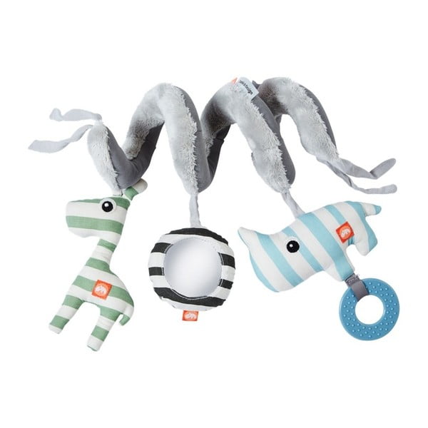 Niebieska spirala z zabawkami Done by Deer Activity Spiral