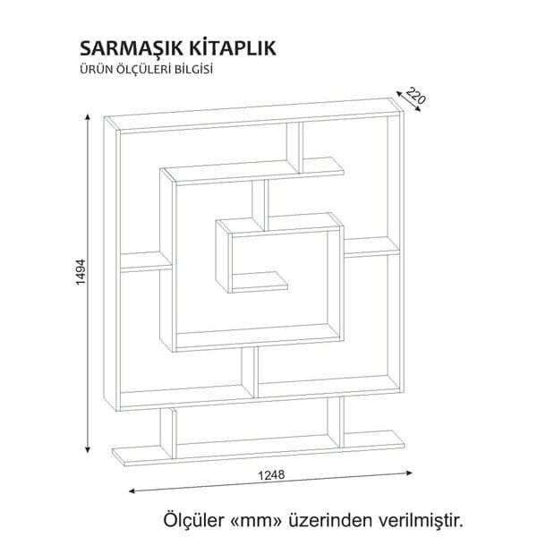 Biały regał Sarmasik-image-2