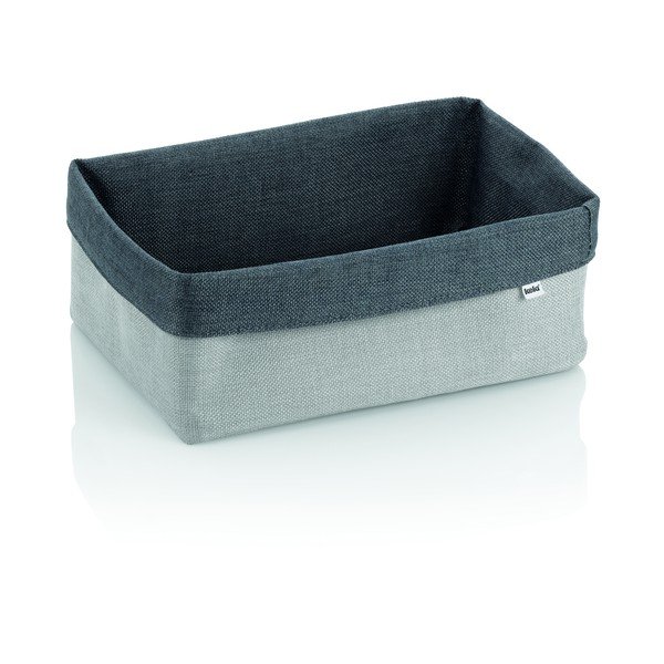 Szary organizer łazienkowy Kela Palma Rock, 29,5x20,5 cm
