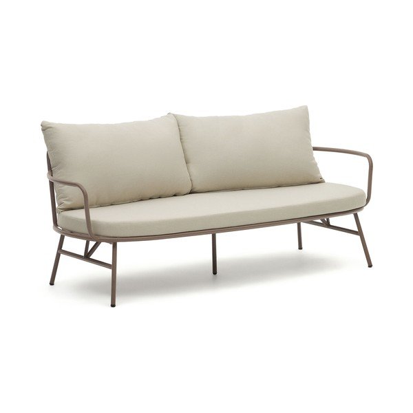 Kremowa metalowa sofa ogrodowa Bramant – Kave Home-image-2