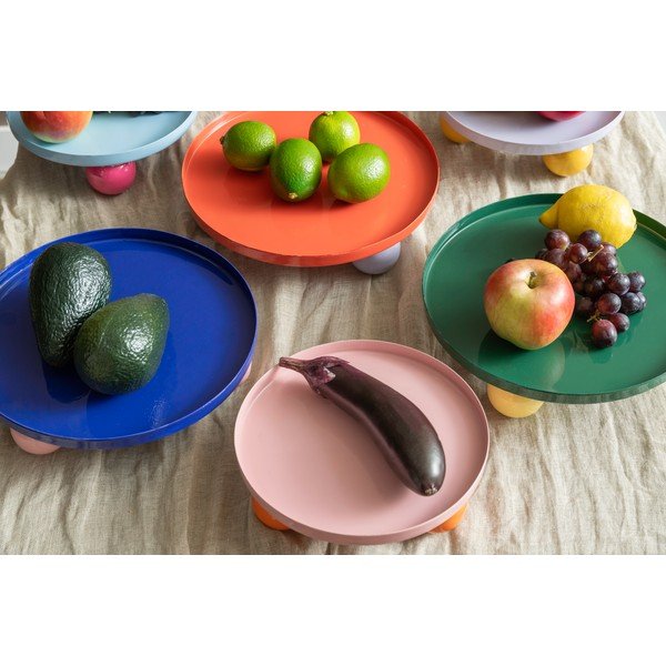 Metalowa taca dekoracyjna ø 20 cm Double Funky – PT LIVING-image-1