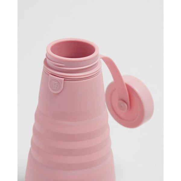 Różowa składana butelka Stojo Bottle Carnation, 590 ml-image-2