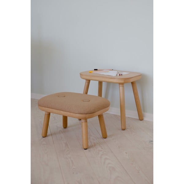 Jasnobrązowo-naturalny stołek Paff Low – UMAGE-image-4