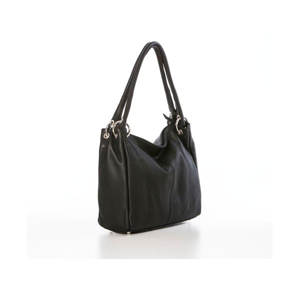 Skórzana torebka Dellio Black-image-4
