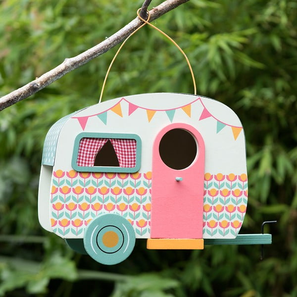 Kolorowa budka dla ptaków w kształcie kampera Rex London Frank-image-1