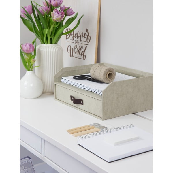 Kartonowy organizer na dokumenty z szufladką Walter – Bigso Box of Sweden-image-2