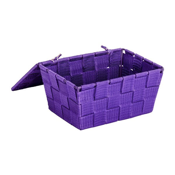 Fioletowy koszyk z wiekiem Wenko Adria, 14x19 cm-image-2