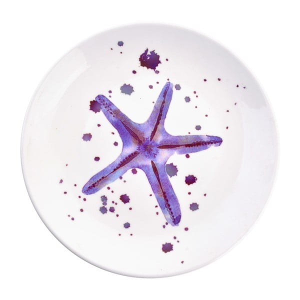 Dekoracyjny talerz ceramiczny Clayre & Eef Starfish, ⌀ 20 cm