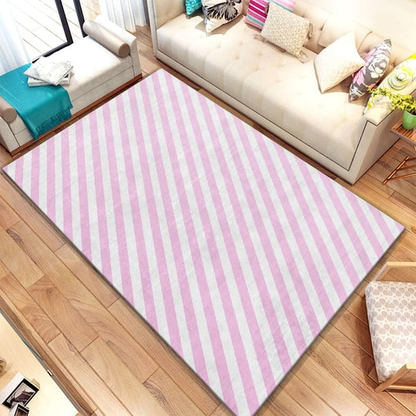 Różowy dywan Homefesto Digital Carpets Cassia, 100x140 cm