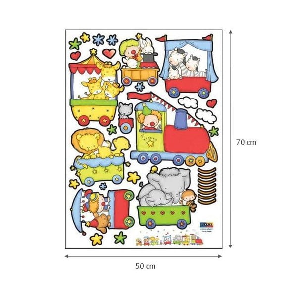 Naklejka Train of circus animals, 120 cm-image-2