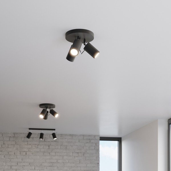 Czarna lampa sufitowa Etna – Sollux-image-2