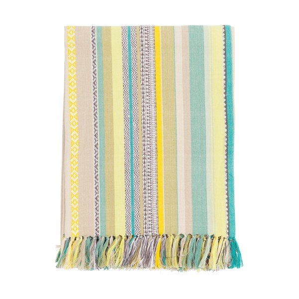 Zielony bawełniany ręcznik plażowy Ego Dekor Multi Jacquard, 150x200 cm