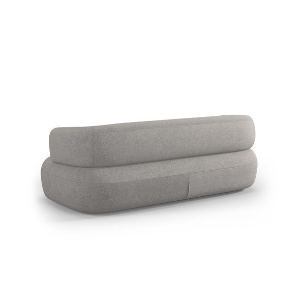 Jasnoszara sofa z materiału bouclé 178 cm Jenny – Micadoni -image-3