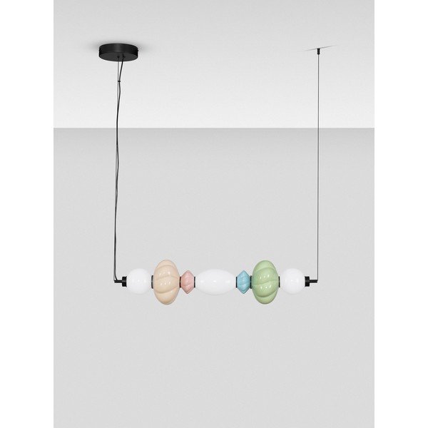 Lampa wisząca LED ceramiczna ze ściemniaczem z ceramicznym kloszem/ze szklanym kloszem Oneta – Nova Luce-image-3