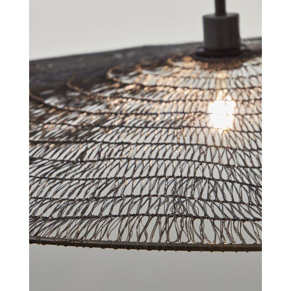 Czarna lampa wisząca ø 100 cm Makai – Kave Home-image-3