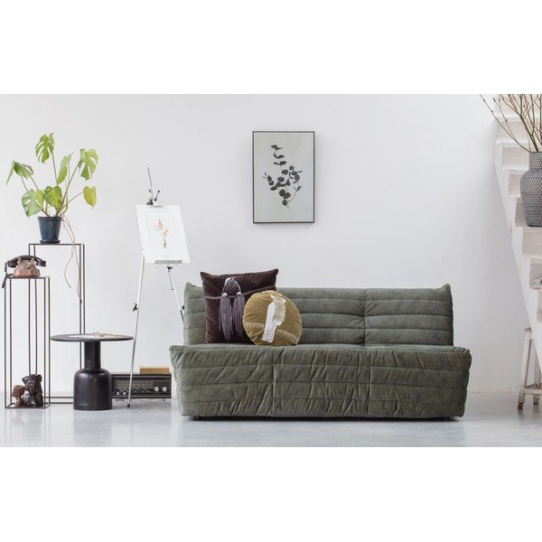 Zielona aksamitna sofa 160 cm Bag – WOOOD-image-4