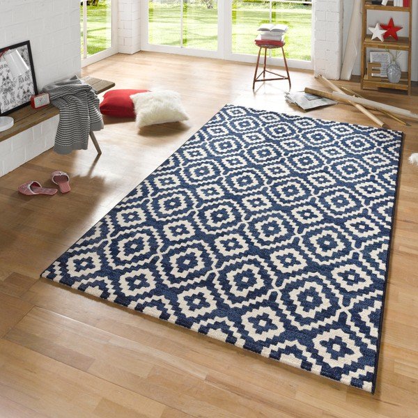Niebieski dywan Mint Rugs Diamond Ornamental, 80x150 cm-image-1
