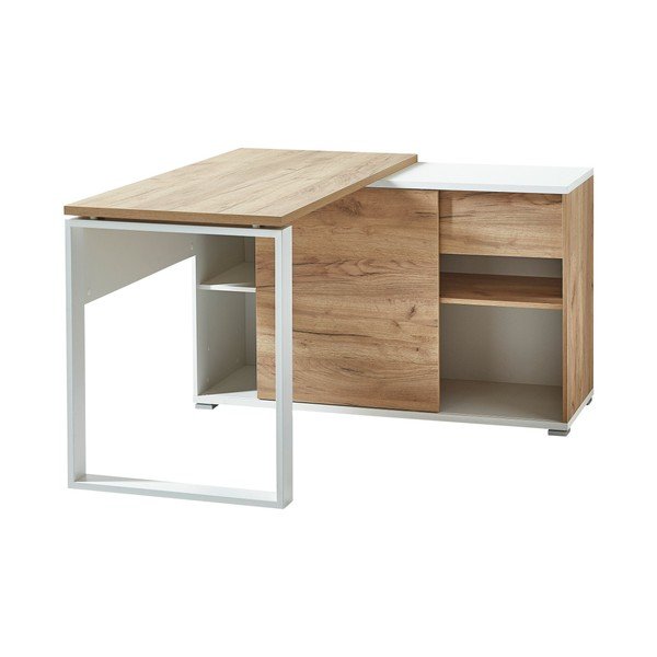 Biurko w dekorze dębu 120x117 cm Lioni – Germania-image-3