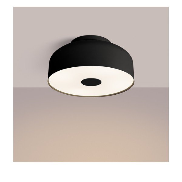 Czarna lampa sufitowa ø 30 cm Blacko – Sollux-image-4