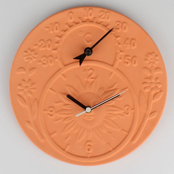 Zegar ceramiczny z termometrem Dakls Slunce