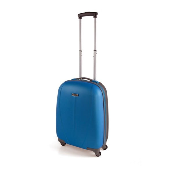 Błękitna walizka na kółkachTempo, 50cm